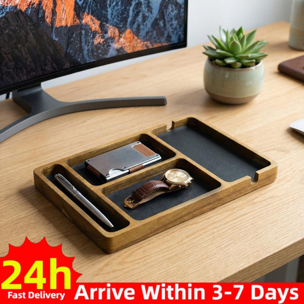 Jewelry Store Mens Watches - Wooden Valet Tray for Men Women