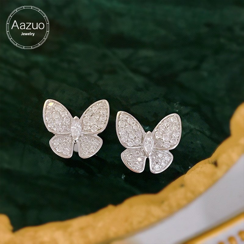 Diamond Stud Earrings - Aazuo Fine Jewelry Natrual Diamonds 0.60ct