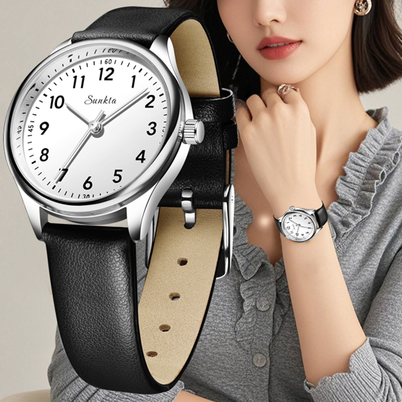 Jewelry Watches Women - LIGE Simple Women Fashion Black And