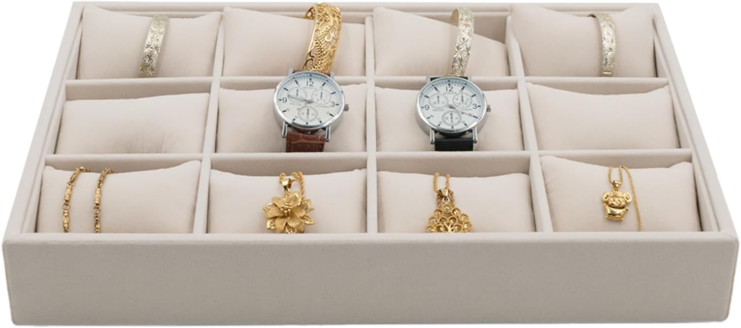 Jewelry Store Mens Watches - LUNEVA Store Jewelry Watch Tray, Beige