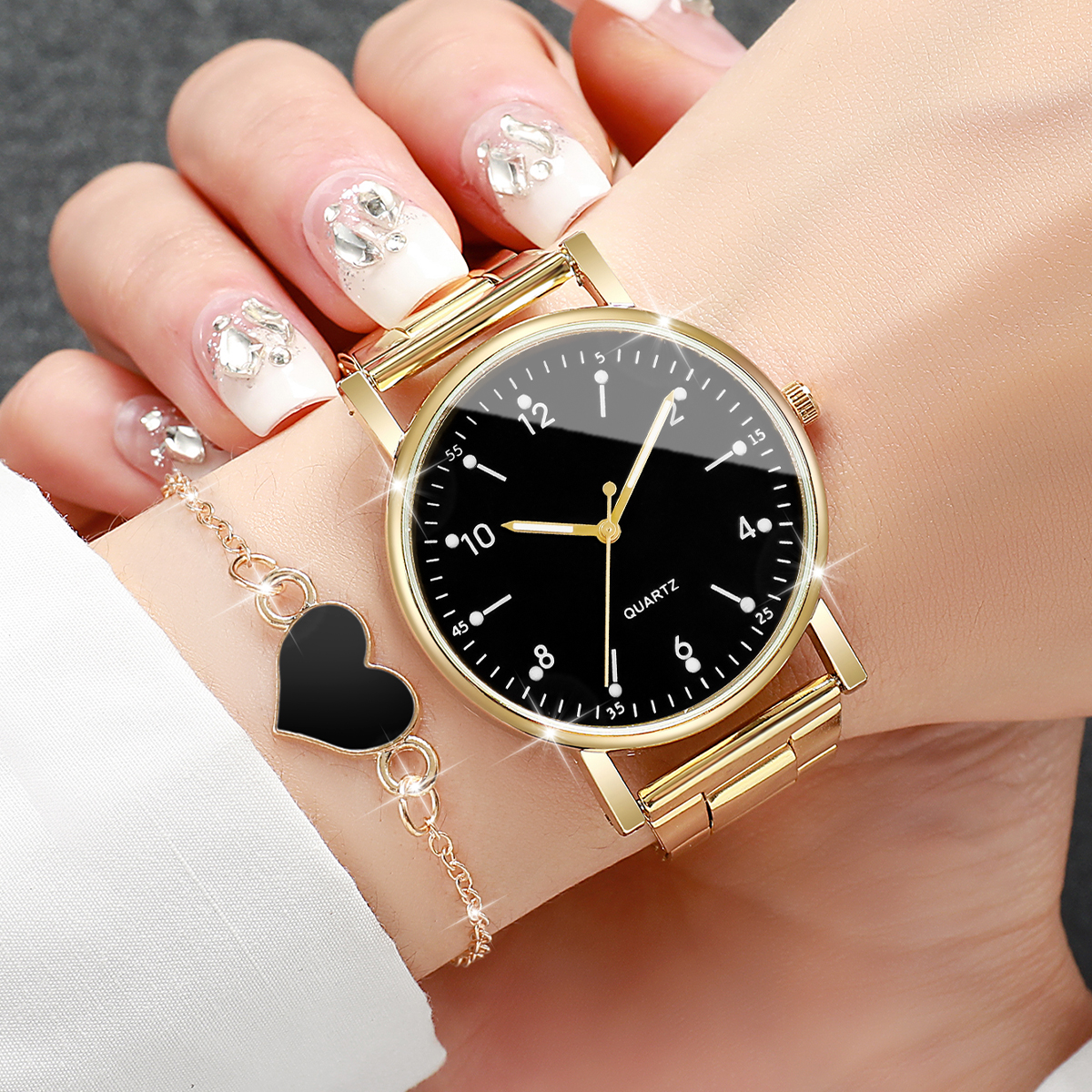 2/4PCS Fashion Arabic Dial Wom – обзор и цена Jewelry Watches Women