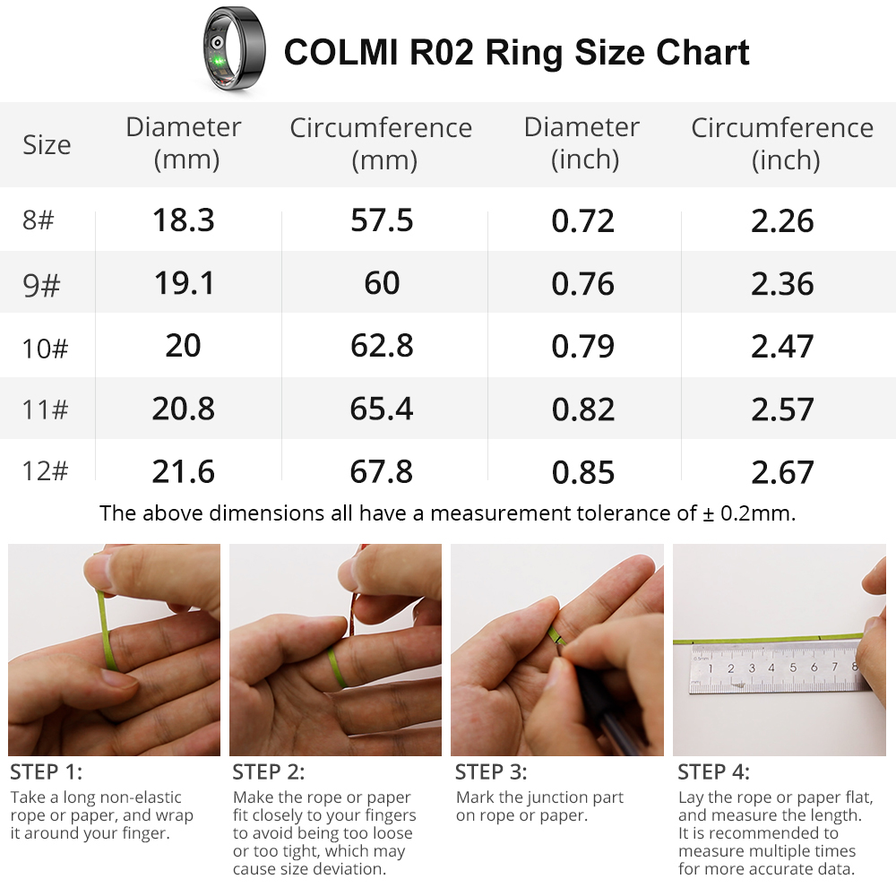 [2024 ] COLMI R02 Smart Ring M – обзор и цена Titanium Steel Ring