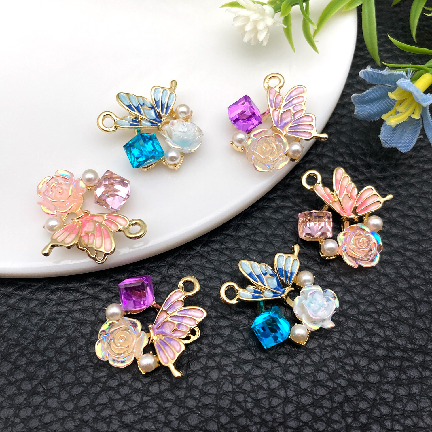 2/6 pcs Small Luxe Style Pearl – обзор и цена Diamond Stud Earrings