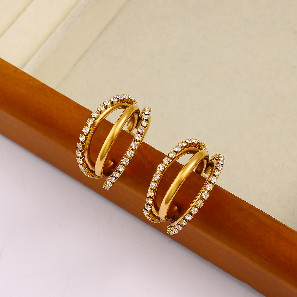 DIY accessories Exquisite C-sh – обзор и цена Diamond Stud Earrings