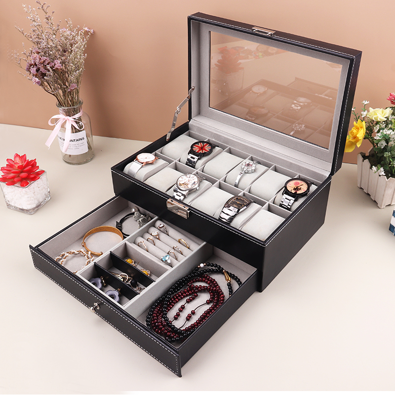 12 Grids Watch Box PU Leather  – обзор и цена Best Jewelry Watches