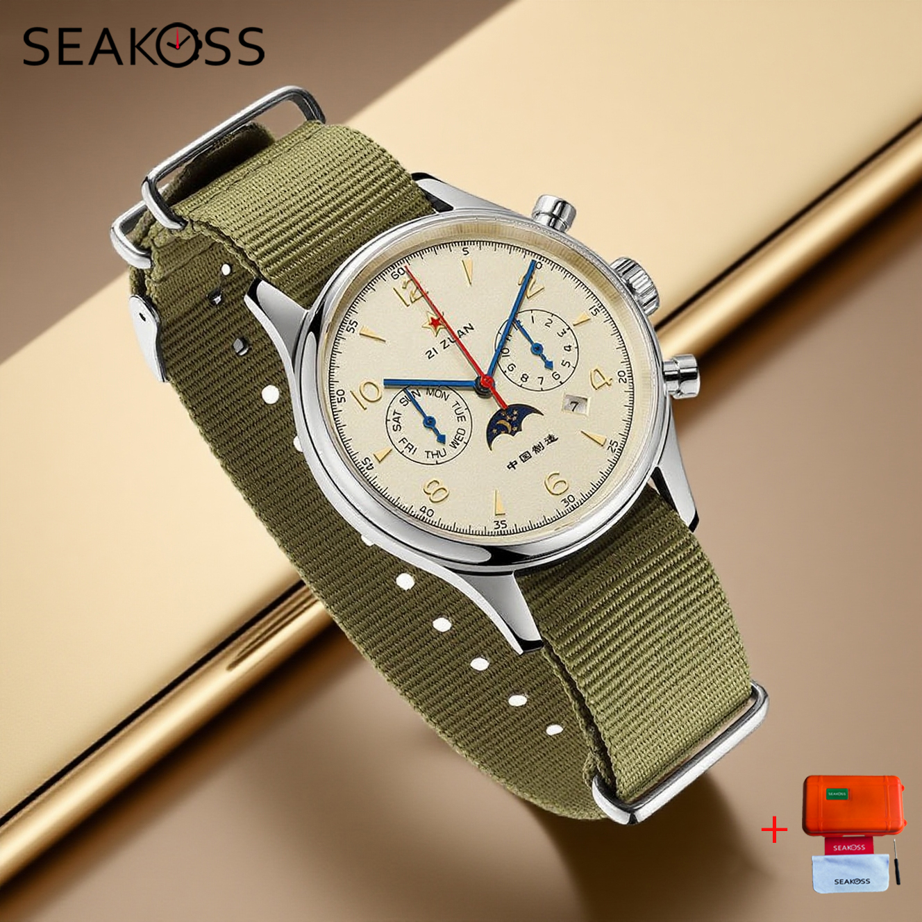 SEAKOSS 1963 Mechanical Wristw – обзор и цена Mens Mechanical Watch
