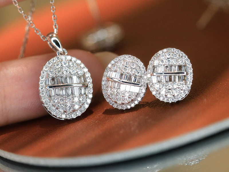 LUOWEND 100% 18K White Gold Ea – обзор и цена Diamond Stud Earrings