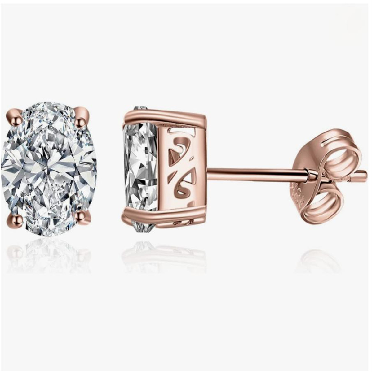 14K gold physical real gold la – обзор и цена Diamond Stud Earrings