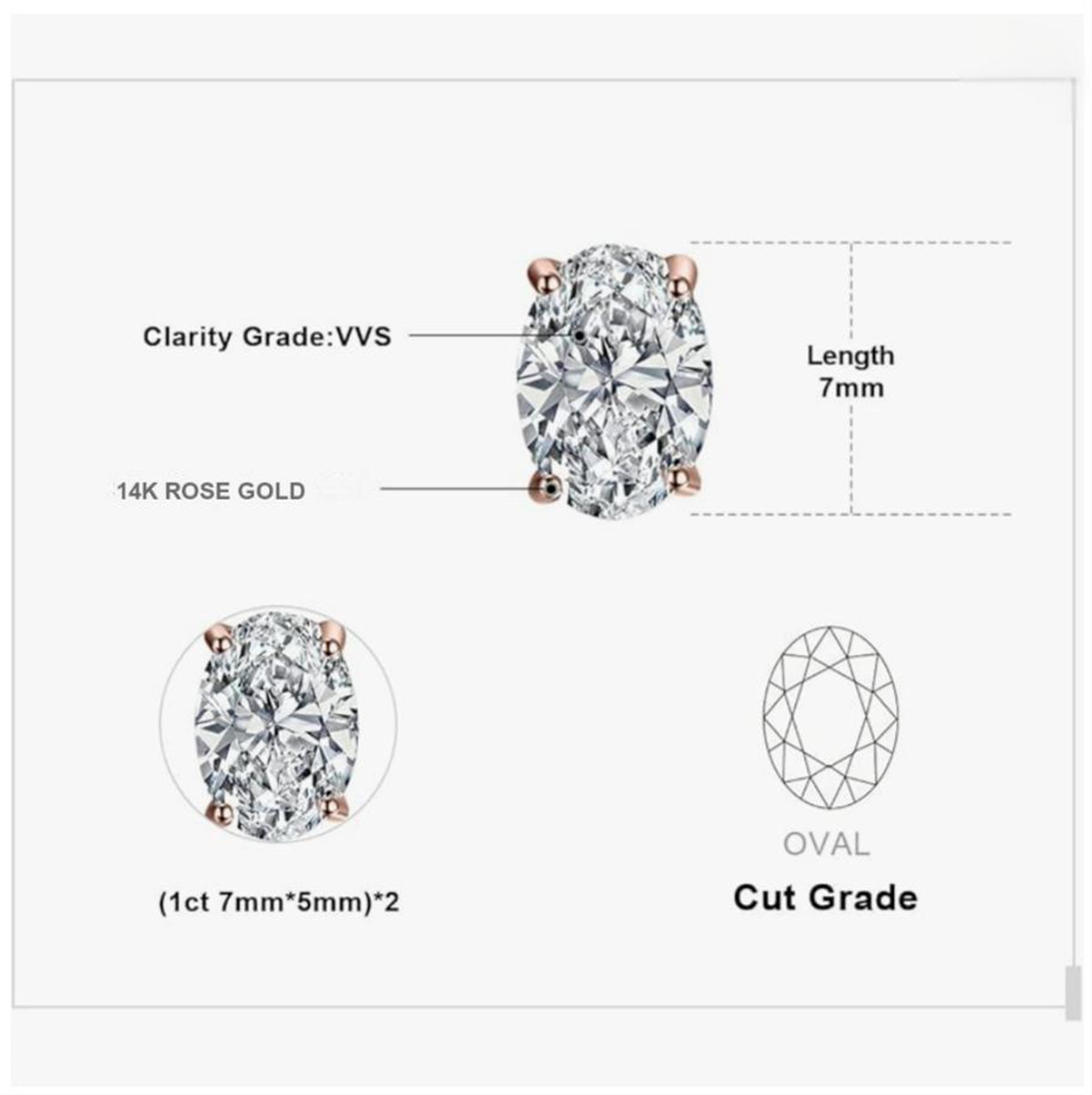 14K gold physical real gold la – обзор и цена Diamond Stud Earrings