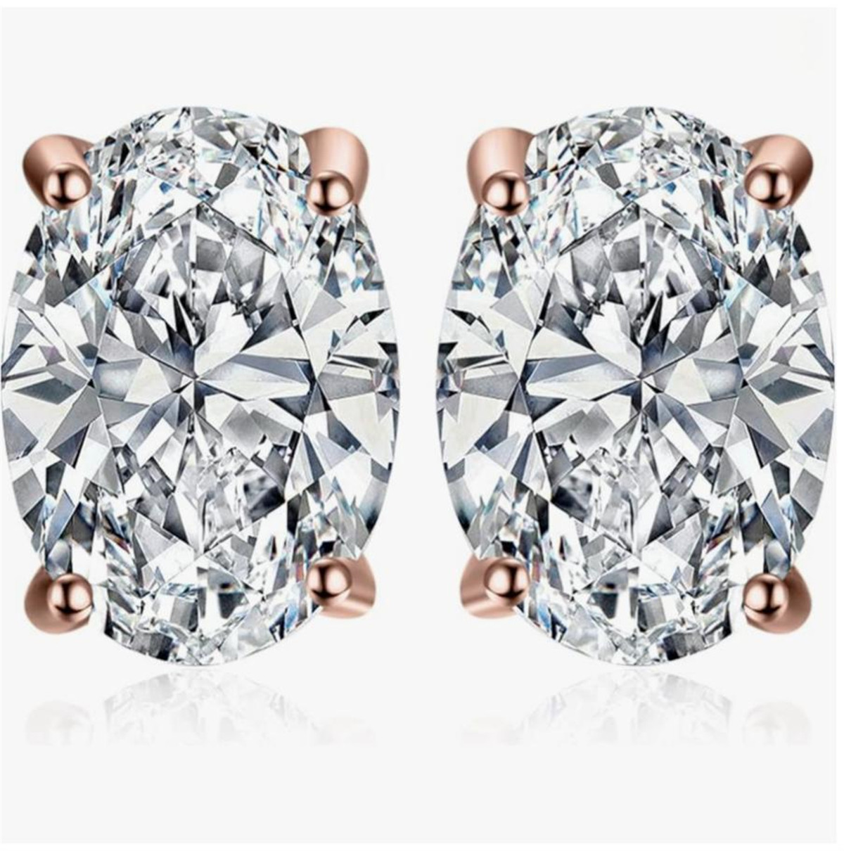 14K gold physical real gold la – обзор и цена Diamond Stud Earrings