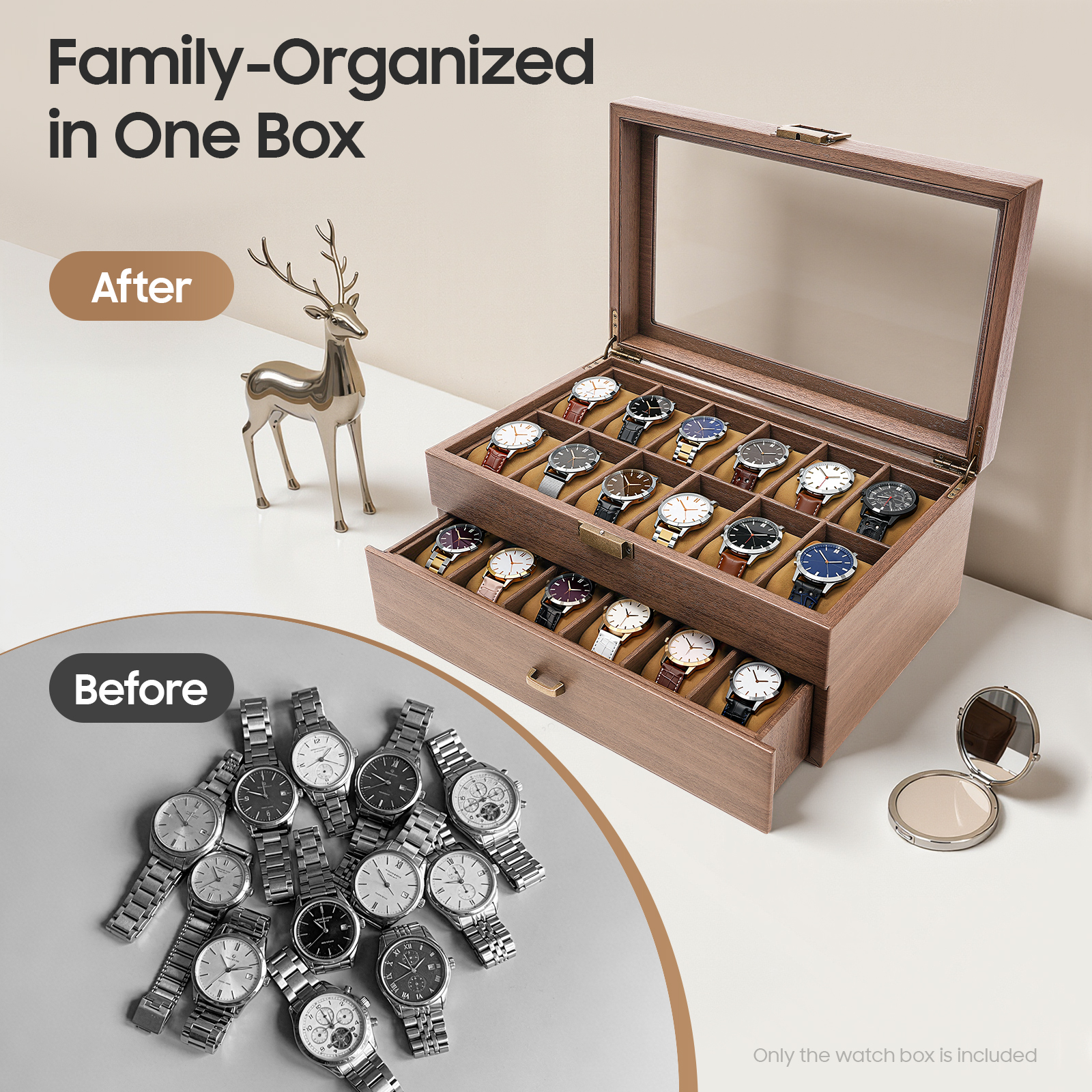 Mens Watch Box 24 Slots Watch  – обзор и цена Jewelry Store Mens Watches