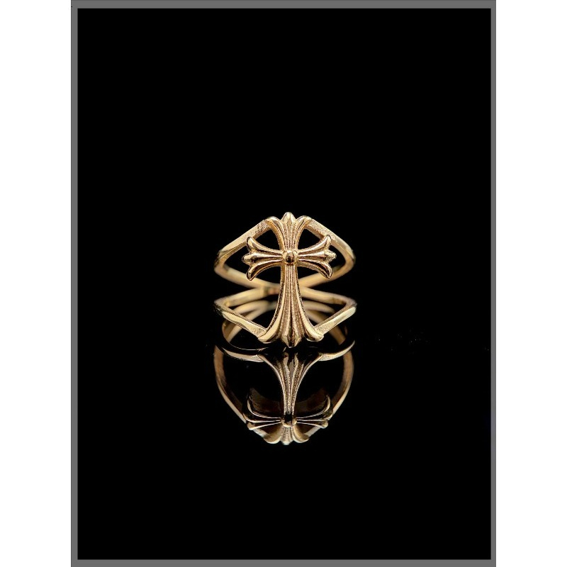 Retro Hollow Cross Flower Tita – обзор и цена Titanium Steel Ring
