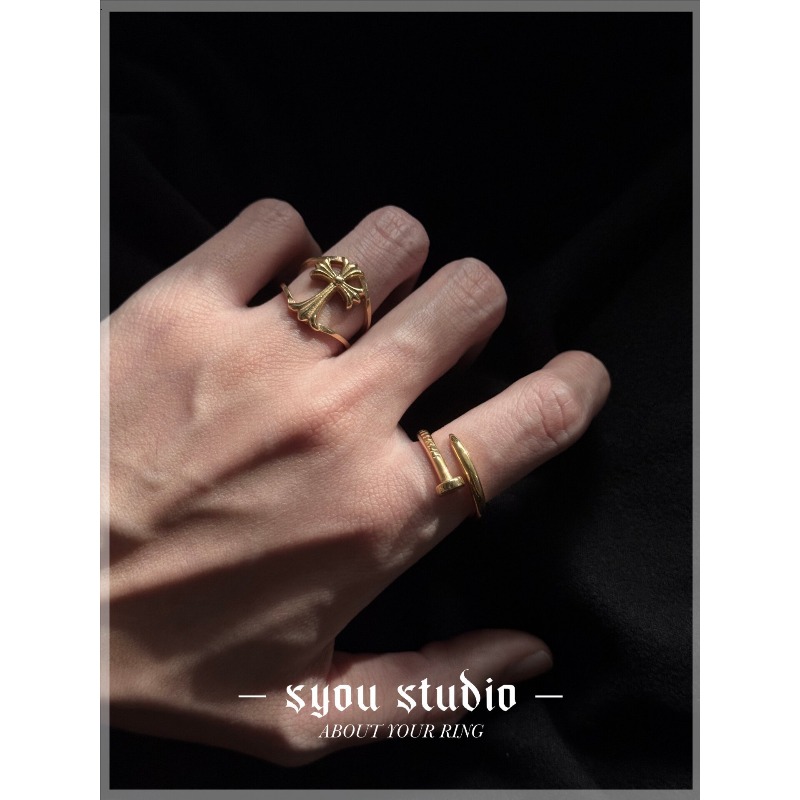 Retro Hollow Cross Flower Tita – обзор и цена Titanium Steel Ring