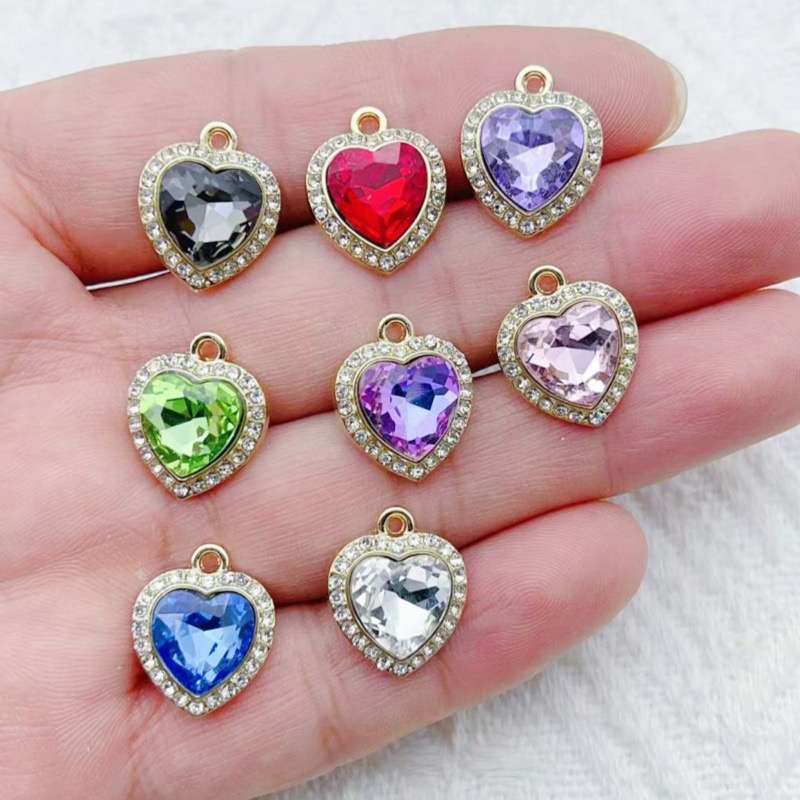 10pcs heart-shaped inlaid colo – обзор и цена Jewelry & Watches Sp Zo O