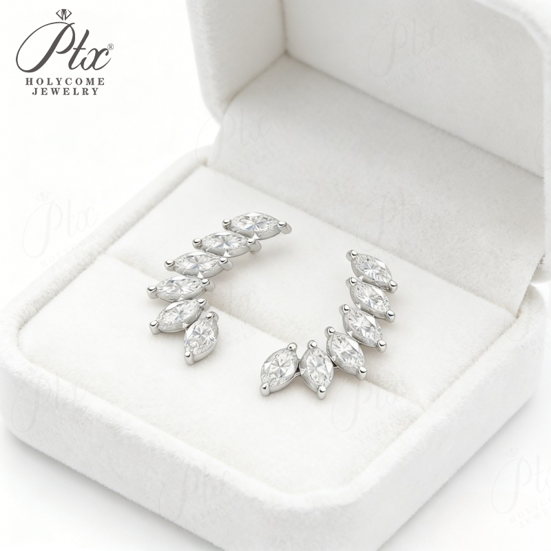 Stud Earrings 6-stone Marquise – обзор и цена Diamond Stud Earrings