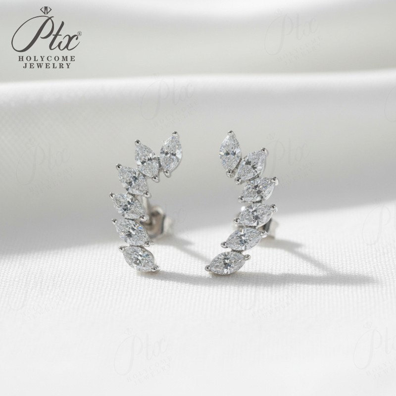 Stud Earrings 6-stone Marquise – обзор и цена Diamond Stud Earrings