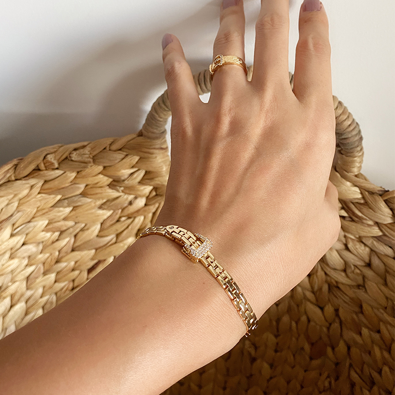 Brass With 18K Gold Watch Band – обзор и цена Fine Jewelry Watches Women