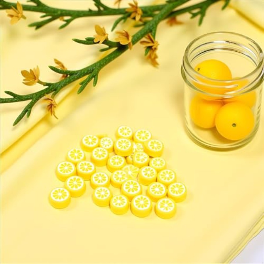 200Pcs Yellow Lemon Polymer Cl – обзор и цена Jewelry & Watches Sp Zo O