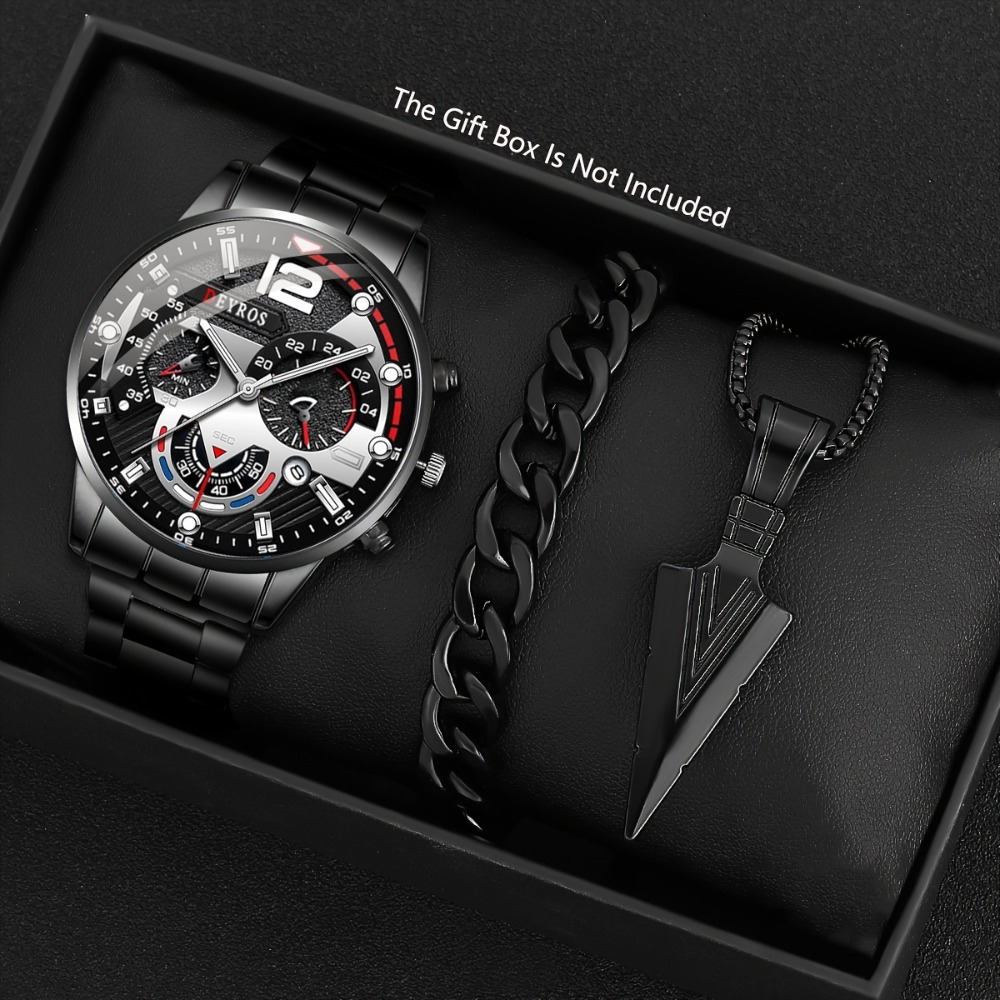 3pcs/set Fashion Men's Watch B – обзор и цена Best Jewelry Watches