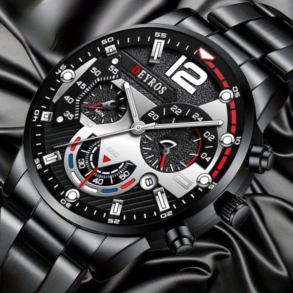 3pcs/set Fashion Men's Watch B – обзор и цена Best Jewelry Watches