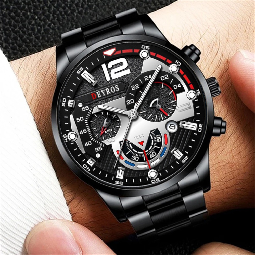 3pcs/set Fashion Men's Watch B – обзор и цена Best Jewelry Watches