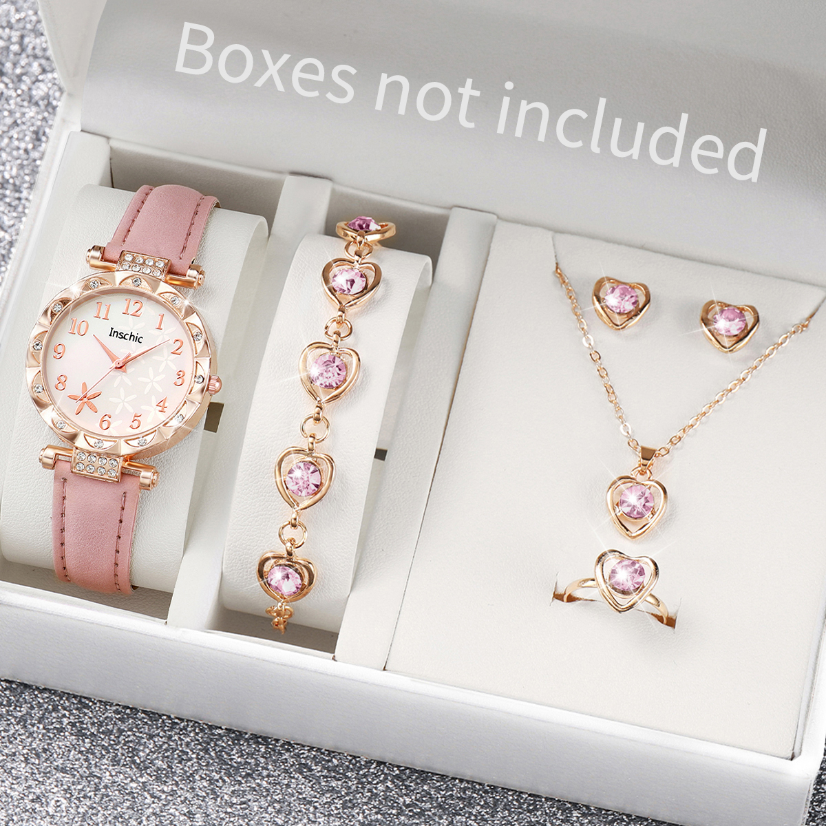 5/6PCS Fashion Rhinestone Wome – обзор и цена Jewelry Watches Women