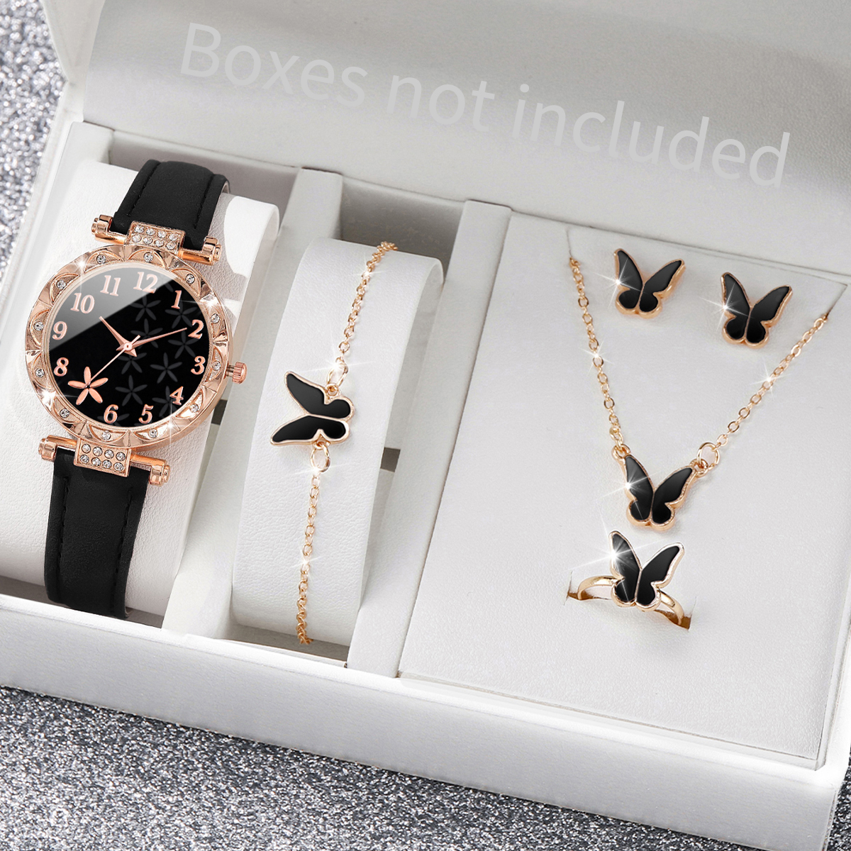 5/6PCS Fashion Rhinestone Wome – обзор и цена Jewelry Watches Women