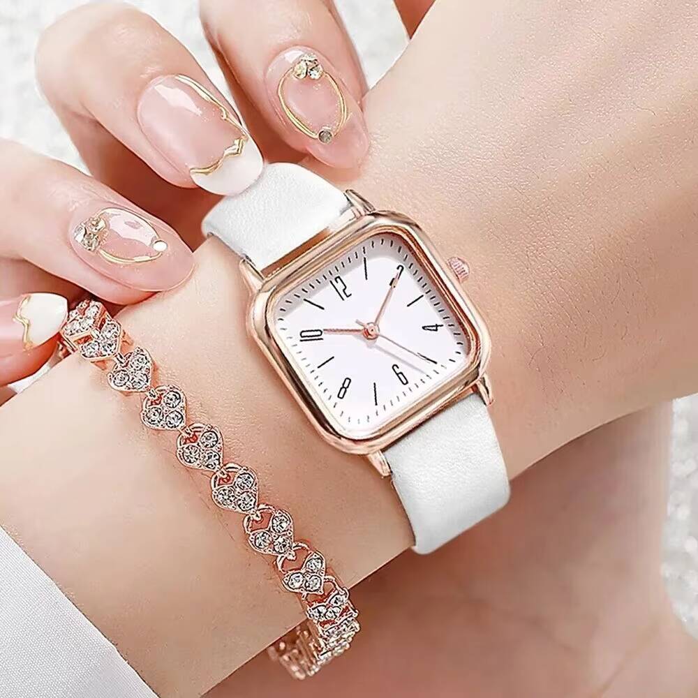 2PCS/Set Fashion Square Women  – обзор и цена Jewelry Watches Women