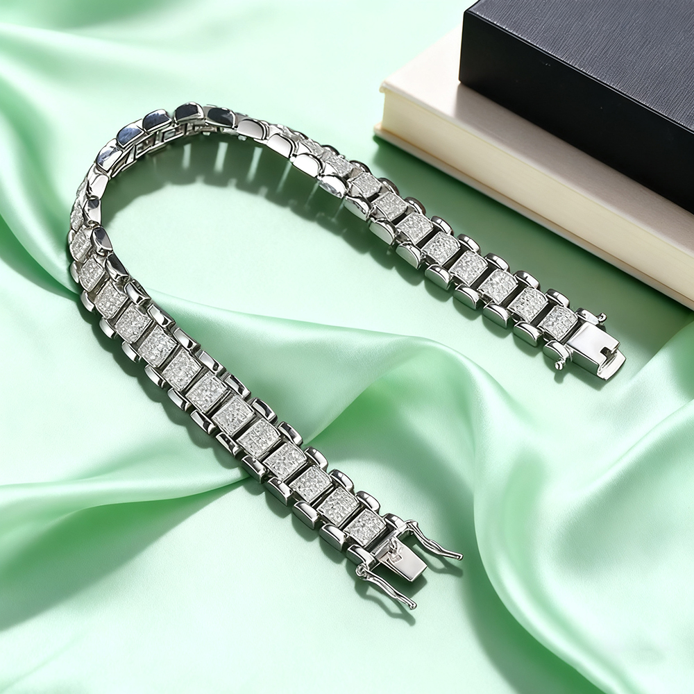 TEMGF Full Moissanite Bracelet – обзор и цена Fine Jewelry Watches Women