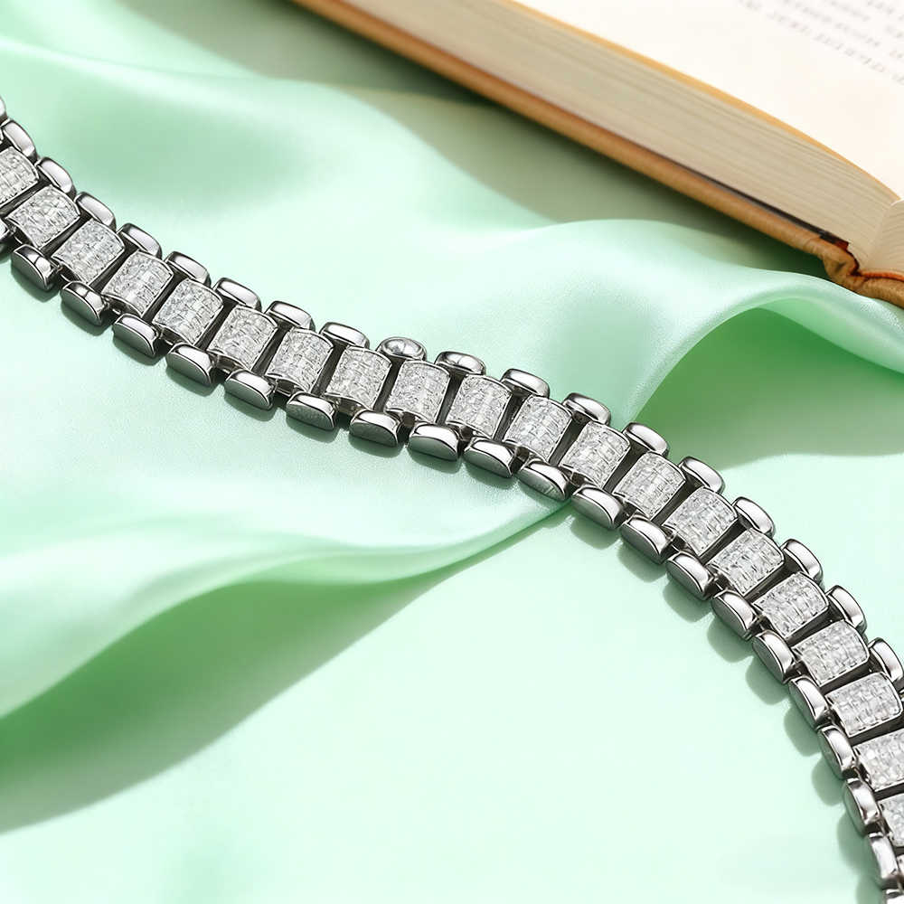 TEMGF Full Moissanite Bracelet – обзор и цена Fine Jewelry Watches Women
