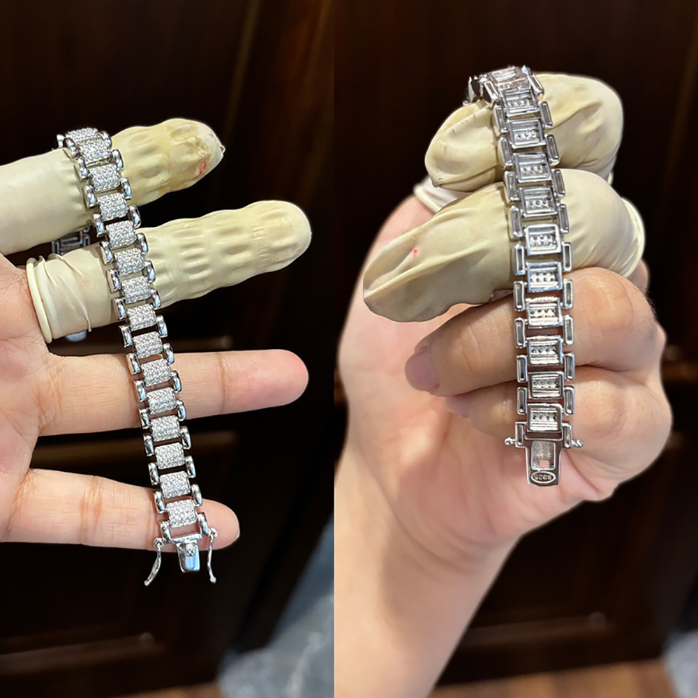 TEMGF Full Moissanite Bracelet – обзор и цена Fine Jewelry Watches Women