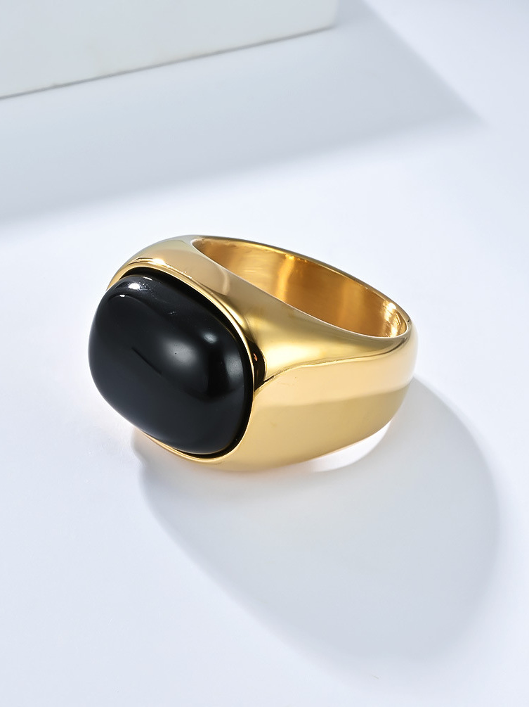  Retro Large Size 3 Gemstone T – обзор и цена Titanium Steel Ring