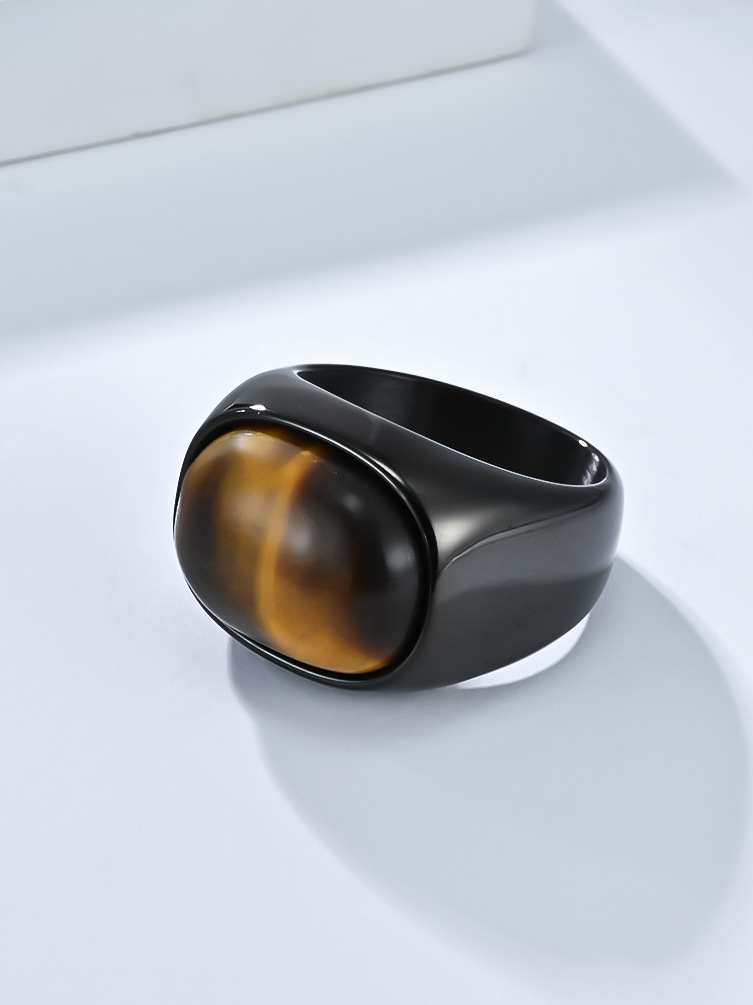  Retro Large Size 3 Gemstone T – обзор и цена Titanium Steel Ring