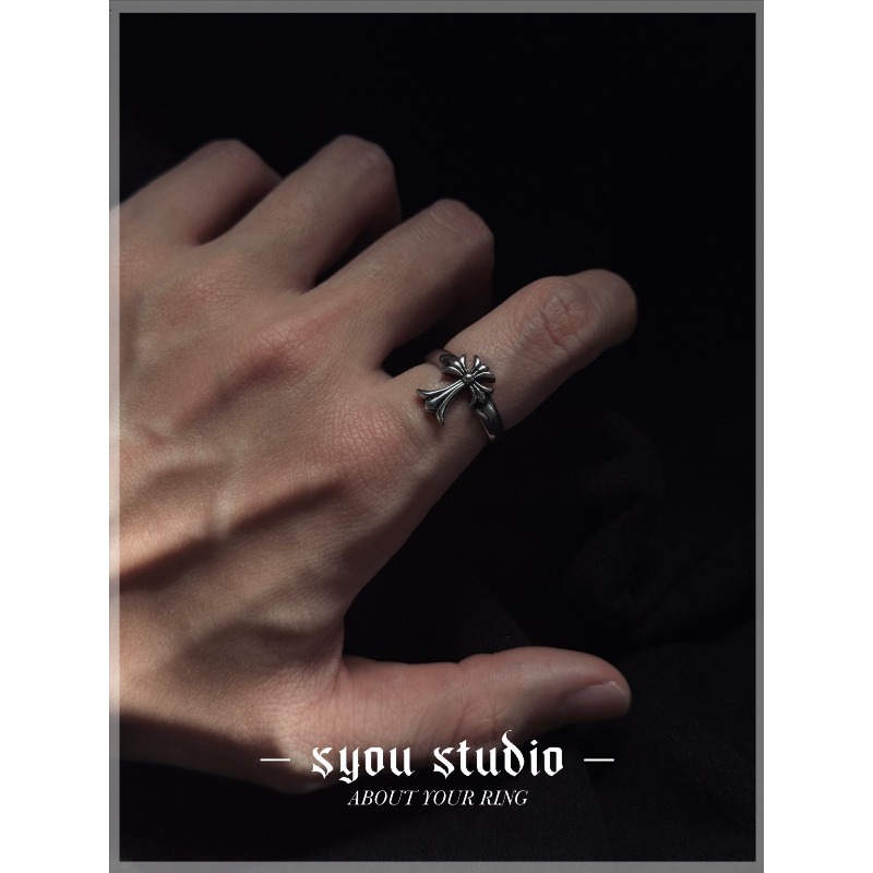 Retro Cross Flower  Titanium S – обзор и цена Titanium Steel Ring