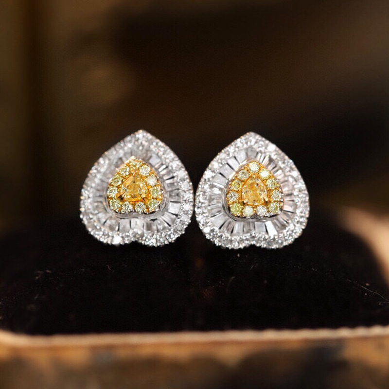 Aazuo Real 18K Solid White Gol – обзор и цена Diamond Stud Earrings