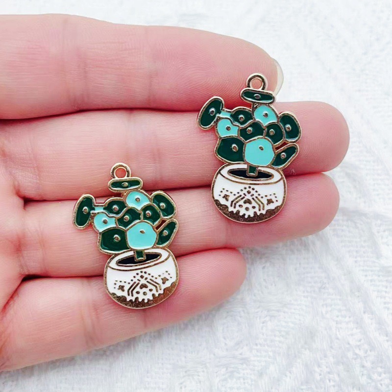 10pcs Cactus Plant Oil Drop Al – обзор и цена Jewelry & Watches Sp Zo O