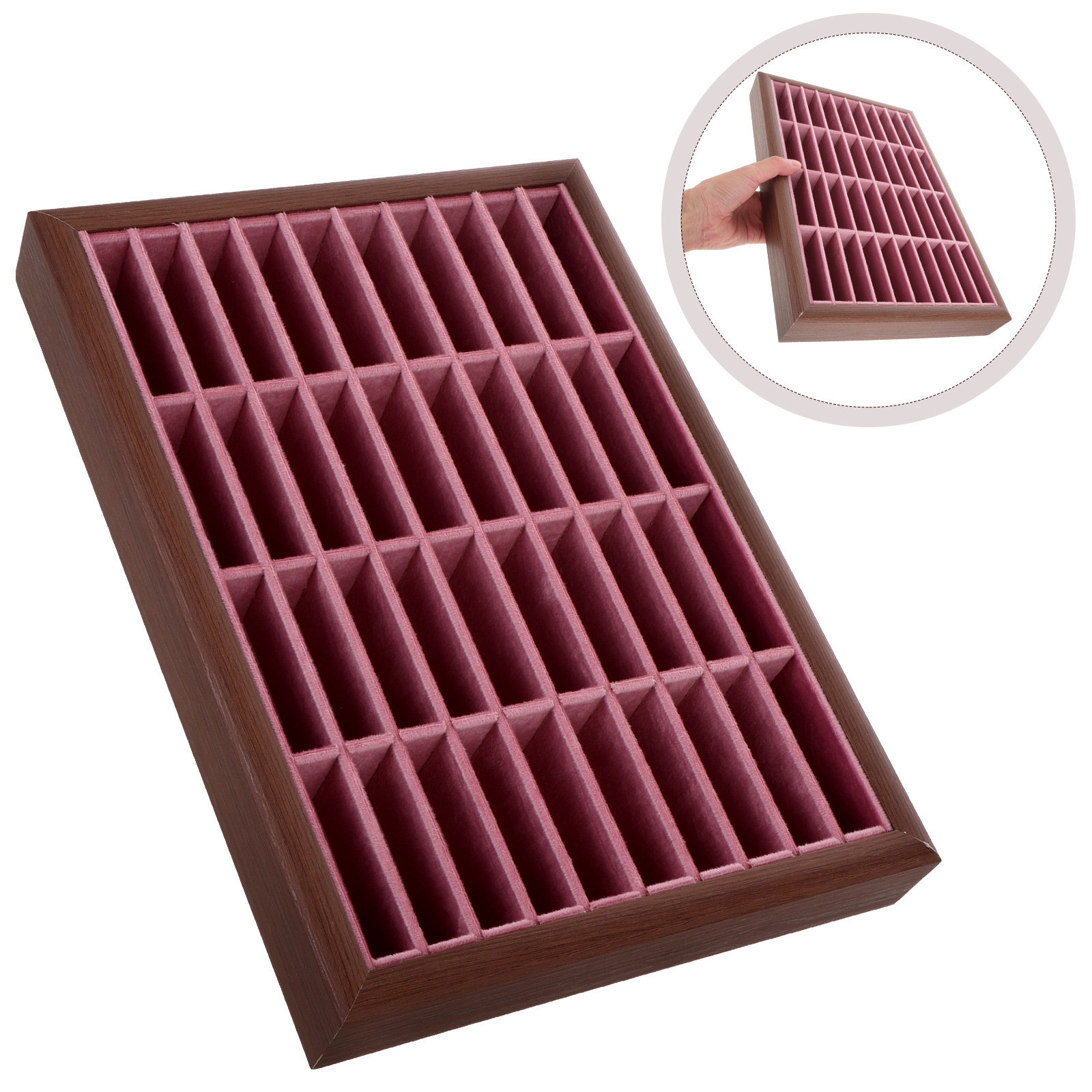 40 Slot Wood Jewelry Tray Imit – обзор и цена Jewelry Store Mens Watches