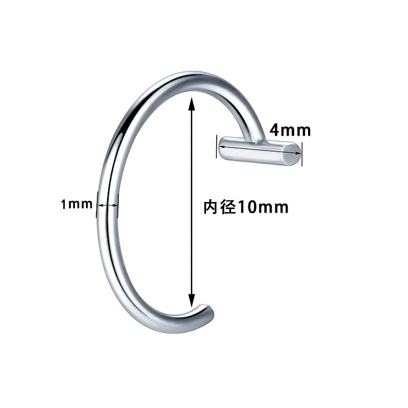 Titanium Steel C-Shaped Lip Ri – обзор и цена Titanium Steel Ring