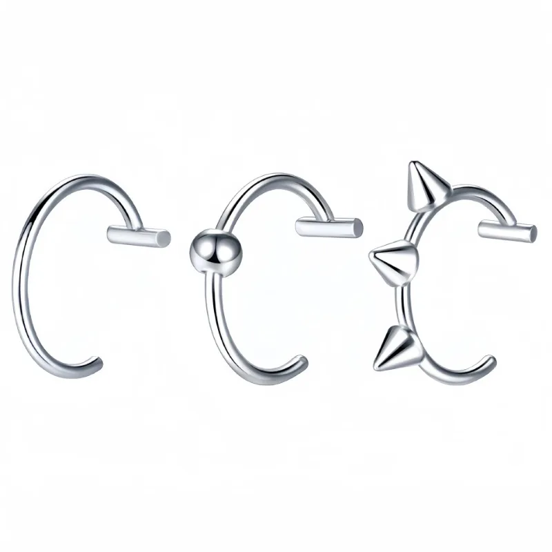 Titanium Steel C-Shaped Lip Ri – обзор и цена Titanium Steel Ring