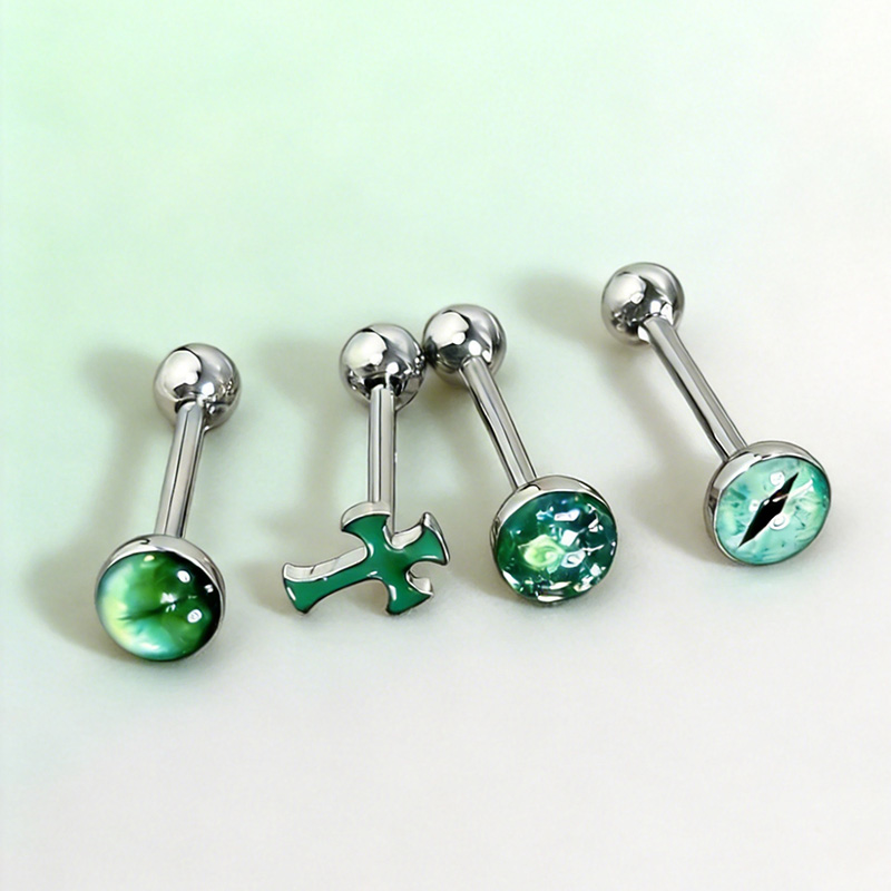 1Pc High-Quality Trendy Green  – обзор и цена Titanium Steel Ring