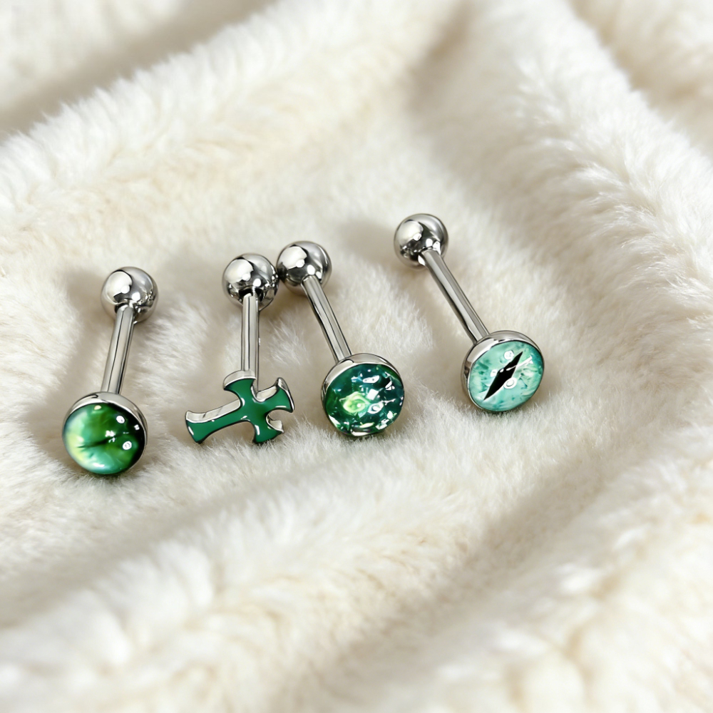 1Pc High-Quality Trendy Green  – обзор и цена Titanium Steel Ring
