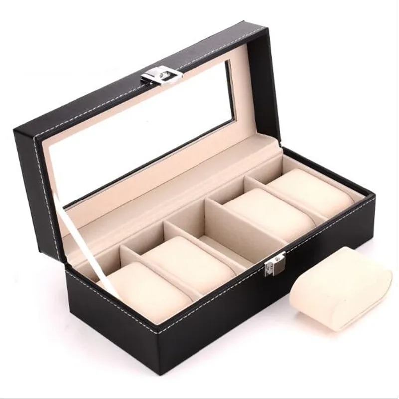 6 Grids Watch Box PU Leather W – обзор и цена Best Jewelry Watches
