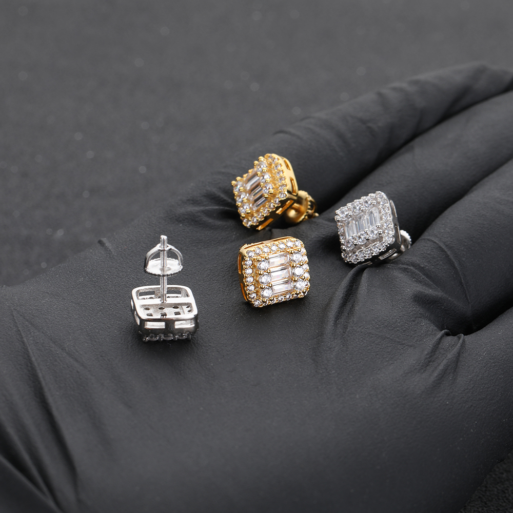 ICEBLING GRA VVS Rectangular E – обзор и цена Diamond Stud Earrings