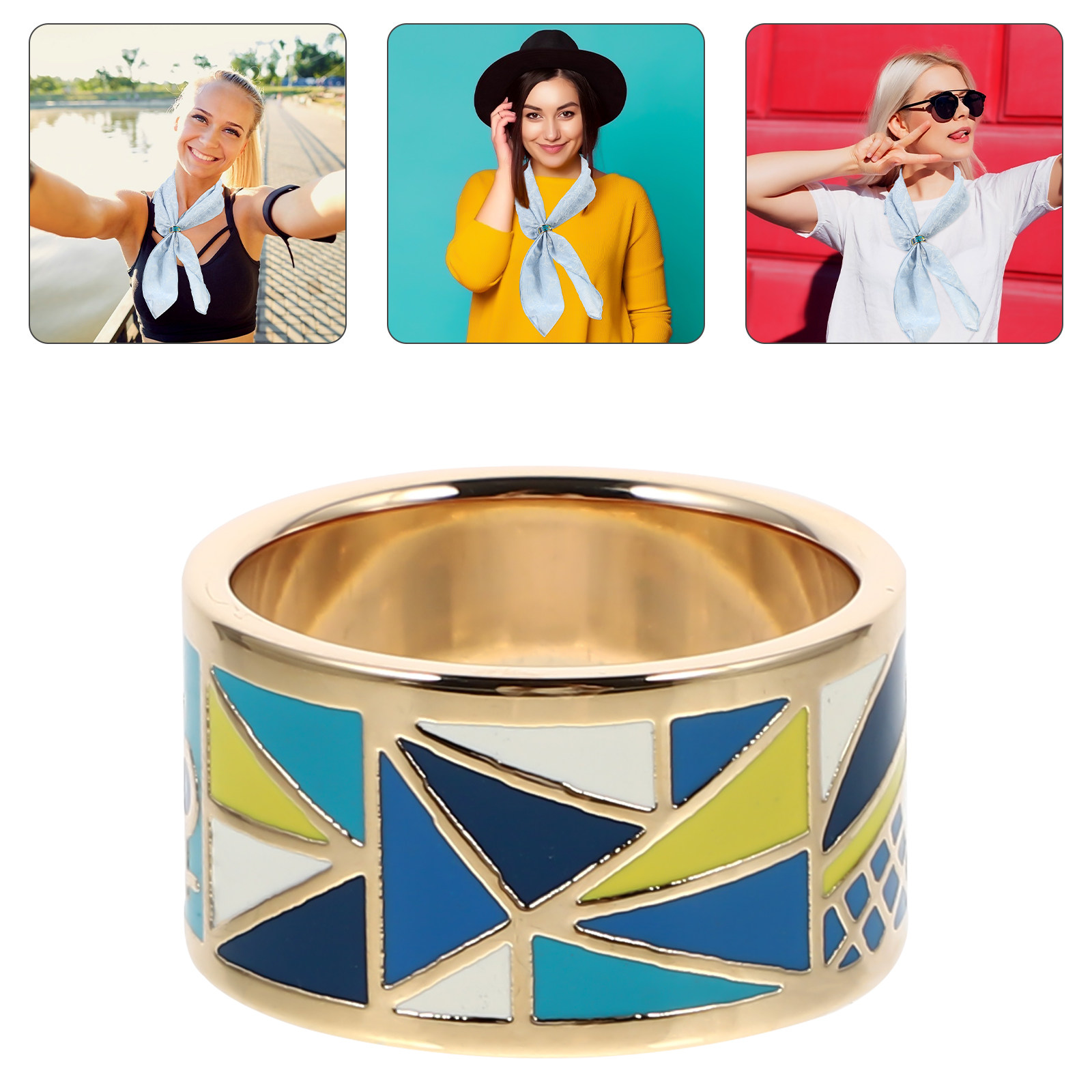 1Pcs Scarf Buckle Titanium Ste – обзор и цена Titanium Steel Ring