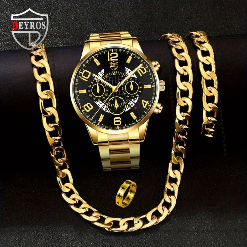4pcs/set Men's Casual Watch Al – обзор и цена Best Jewelry Watches