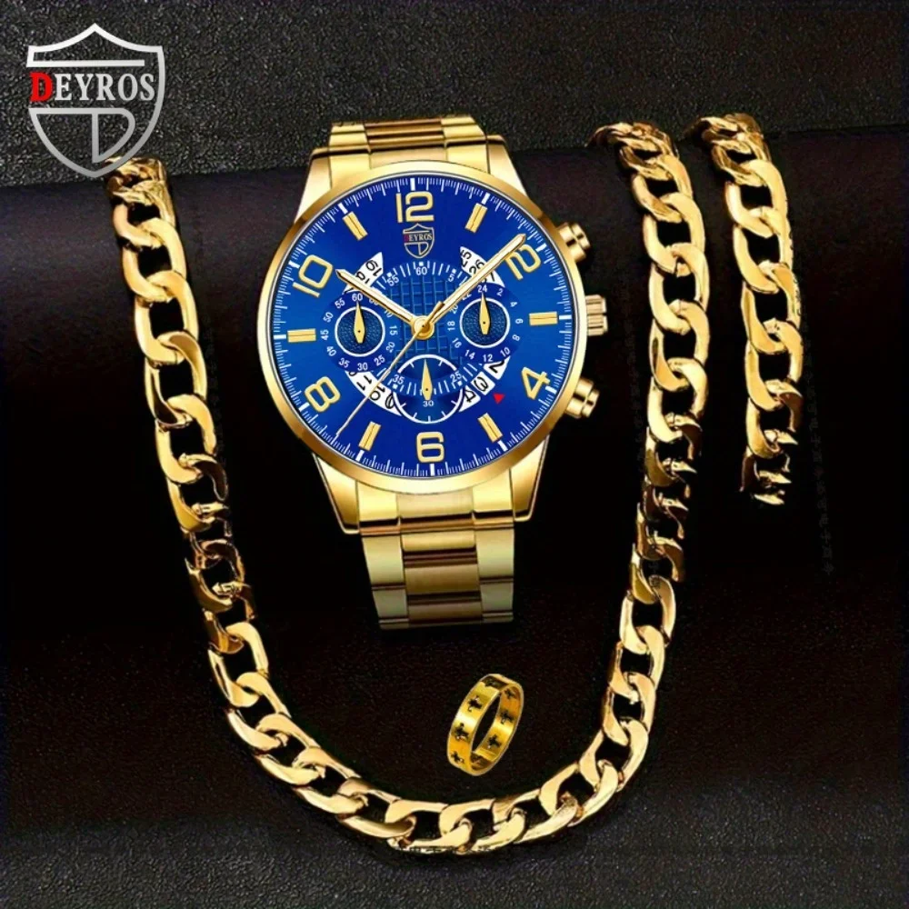 4pcs/set Men's Casual Watch Al – обзор и цена Best Jewelry Watches