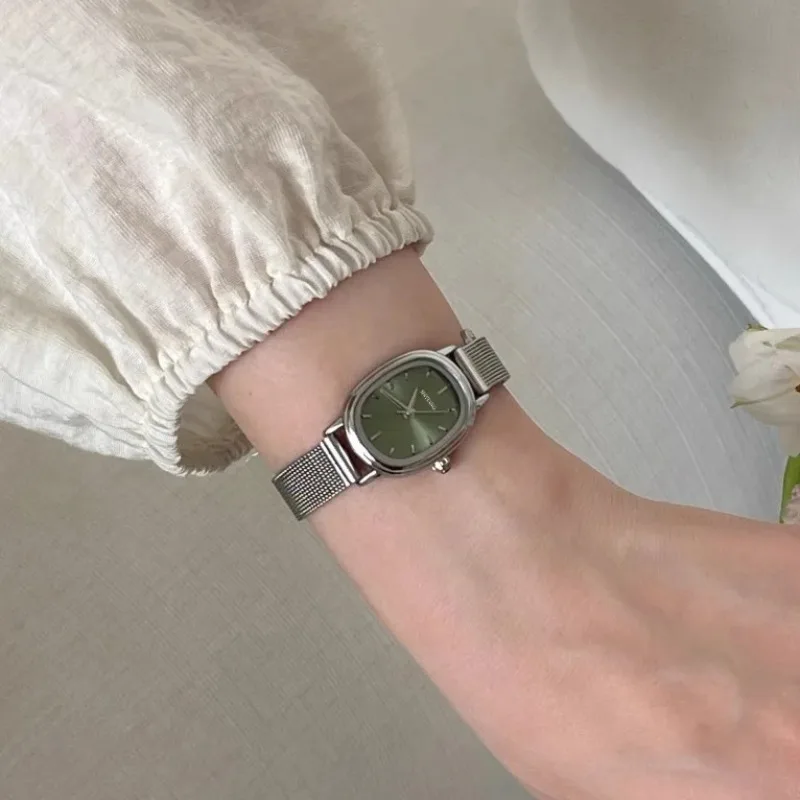 Small Oval Dial Green Watch Si – обзор и цена Jewelry Watches Women